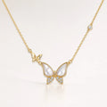 Mother-of-pearl Butterfly Necklace