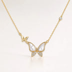 Mother-of-pearl Butterfly Necklace