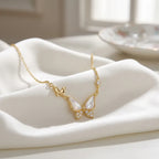 Mother-of-pearl Butterfly Necklace